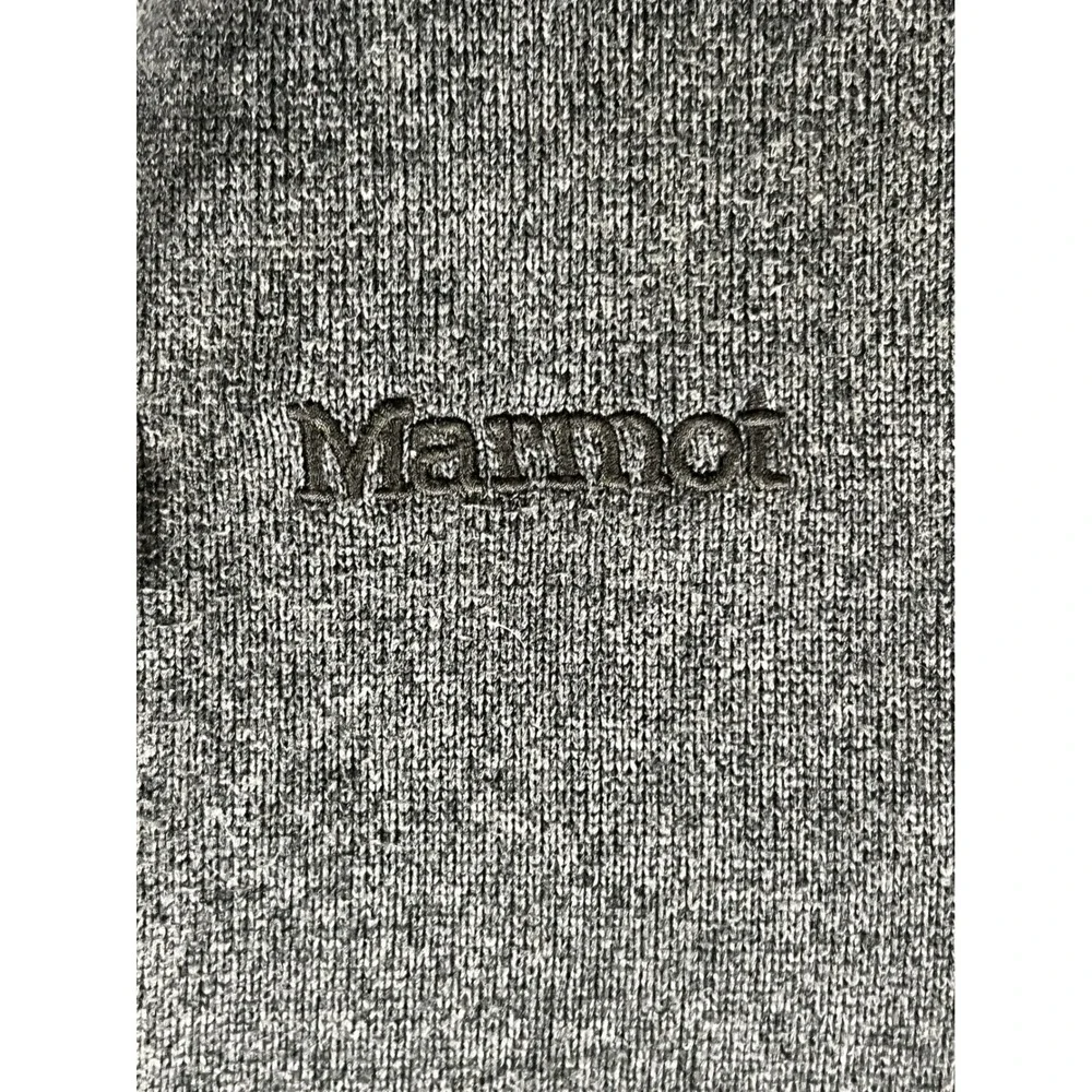 Marmot Mens Quarter Zip Fleece Pullover Olive Green Large L Heathered - Picture 9 of 9
